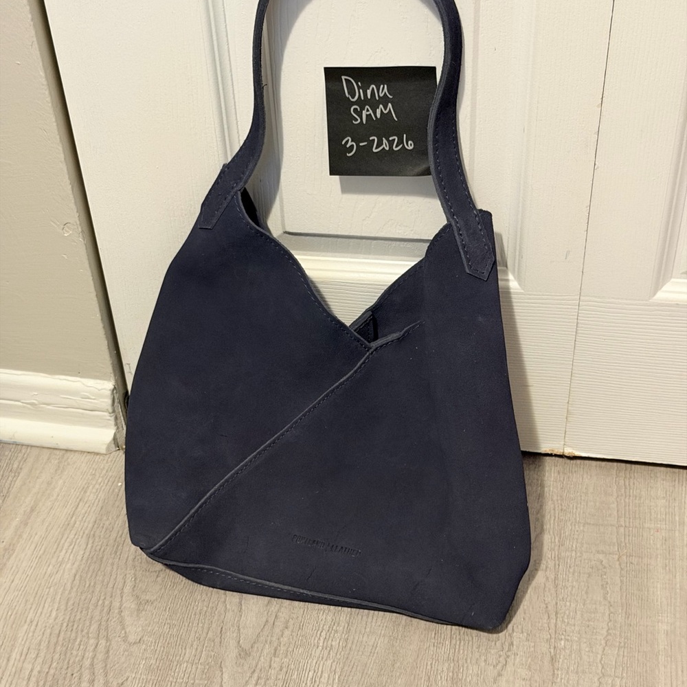 Portland Leather Goods Large Naomi Tote in Alaska Blue